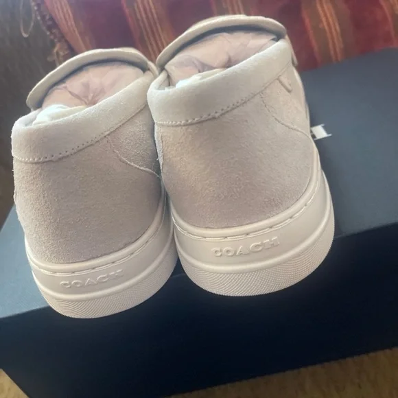 Coach Cream Loafers with Signature Pattern - Picture 5 of 10